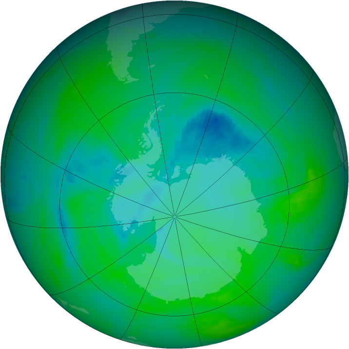 Ozone Map 1989-12-07